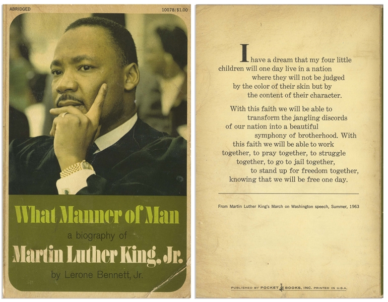 Martin Luther King, Jr. Signed Biography, ''What Manner of Man'' -- Without Inscription, King Signs ''Best Wishes / Martin Luther King Jr.''
